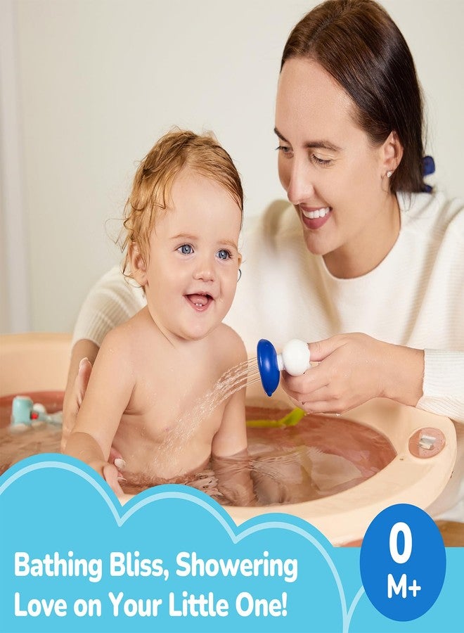 G-WACK Baby Bath Toys Shower Head Sprayer with Water Thermometer for New Borns, Toddlers and Kids | Baby Accessories, and Essentials in Bathtub or Sink | Shampoo Bath Rinser | USB Rechargeable Ⅵ - Image 2