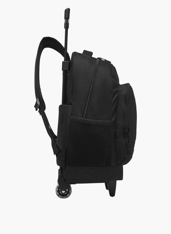 Kappa Logo Print Trolley School Backpack with Pencil Pouch and Lunch Bag - 35x20x45 cm  - Image 5