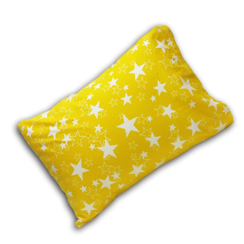 KRADYL KROFT Toddler Pillow with 100 Cotton Removable Cover 20 X 15 Inches Children Pillows Baby Pillows Yellow Star - Image 2