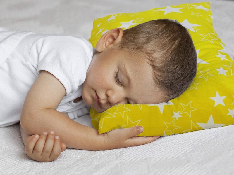 KRADYL KROFT Toddler Pillow with 100 Cotton Removable Cover 20 X 15 Inches Children Pillows Baby Pillows Yellow Star - Image 5