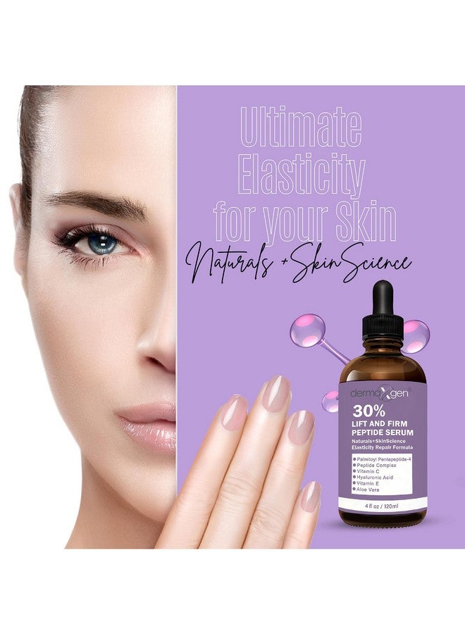 ديرماكسجين سيروم ديرماكسجين ليفت آند فيرم ٣٠٪ ببتيد - ماتريكسيل ٣٠٠٠، فيتامين سي وهـ + حمض الهيالورونيك + الصبار | مُعزز للكولاجين، مُشدّ للبشرة ومُكافح للشيخوخة - (٤ أونصة سائلة) لجميع أنواع البشرة - Image 4