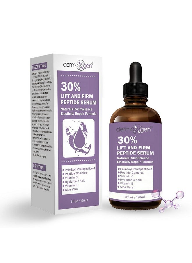 ديرماكسجين سيروم ديرماكسجين ليفت آند فيرم ٣٠٪ ببتيد - ماتريكسيل ٣٠٠٠، فيتامين سي وهـ + حمض الهيالورونيك + الصبار | مُعزز للكولاجين، مُشدّ للبشرة ومُكافح للشيخوخة - (٤ أونصة سائلة) لجميع أنواع البشرة - Image 1
