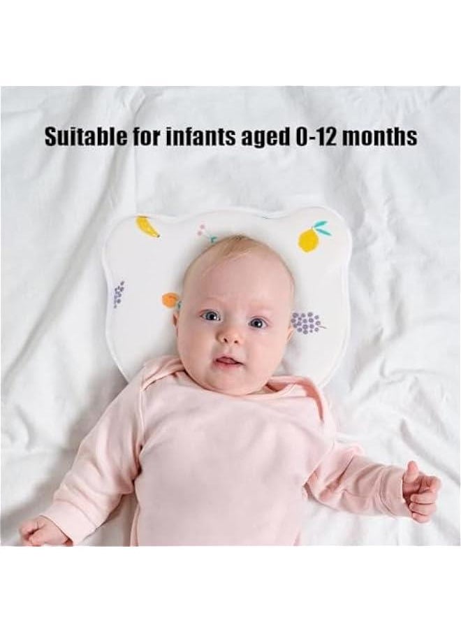 HOOKOR Breathable Baby Pillow Set with Pillowcase: Prevents Flat Head, Shapes Infant's Head  - Image 5