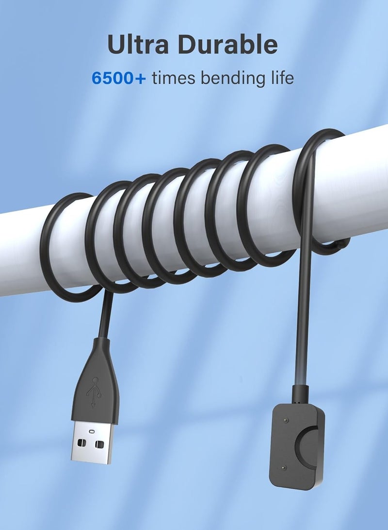 HablTech Charger for Galaxy Fit 3 SM-R390, Replacement USB Charging Cable Cord for Samsung Galaxy Fit 3 Smart Watch (3.3ft/100cm, Black)USB-A - Image 3