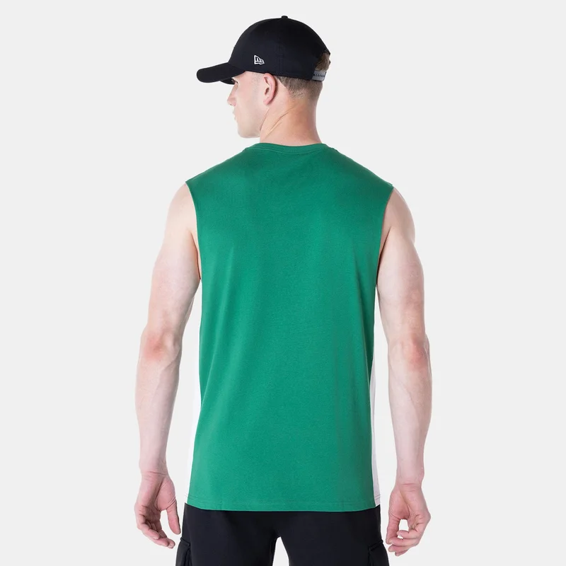 NEW ERA Green Men's NBA Boston Celtics Panel Sleeveless T-Shirt for Men | Best Price UAE