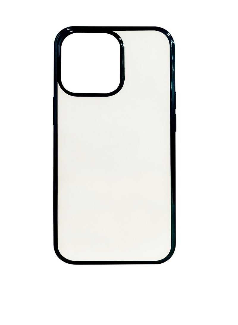 Digi Core حافظة آيفون 15 حافظة آيفون 15 شفافة كريستالية مع حافة سوداء 6.1 بوصة مضادة للاصفرار حماية من السقوط العسكري حافظة هاتف واقية مضادة للصدمات 6.1 بوصة لهاتف آيفون 15