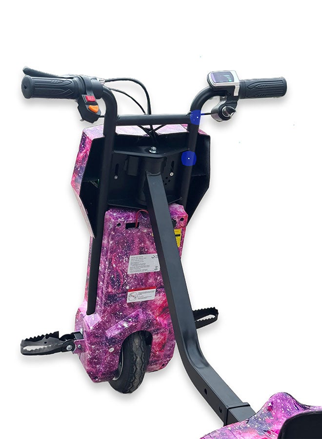 بيبي سكوتر كهربائي قوي ٣٦ فولت للانجراف والدوران ٣٦٠ درجة للأطفال والكبار – هيكل قابل للتعديل مع بلوتوث ومجموعة حماية، ثلاث سرعات، محرك بدون فُرش بقدرة ٢٥٠ واط، سرعة من ٨ إلى ١٥ كم/س، يتحمل وزن حتى ٨٠ كجم، مناسب لعمر ٦ سنوات وأكثر. - Image 4