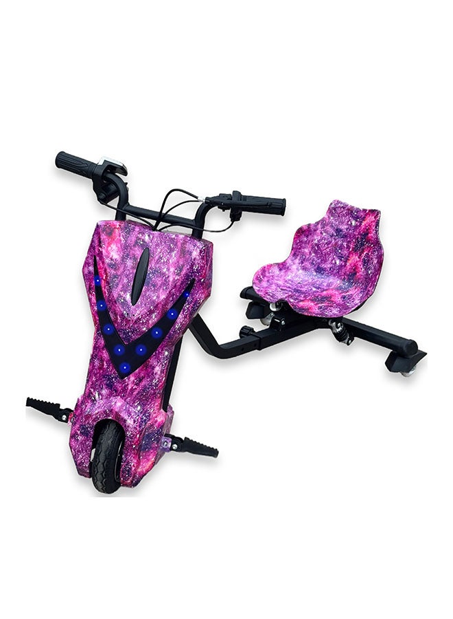 بيبي سكوتر كهربائي قوي ٣٦ فولت للانجراف والدوران ٣٦٠ درجة للأطفال والكبار – هيكل قابل للتعديل مع بلوتوث ومجموعة حماية، ثلاث سرعات، محرك بدون فُرش بقدرة ٢٥٠ واط، سرعة من ٨ إلى ١٥ كم/س، يتحمل وزن حتى ٨٠ كجم، مناسب لعمر ٦ سنوات وأكثر. - Image 3