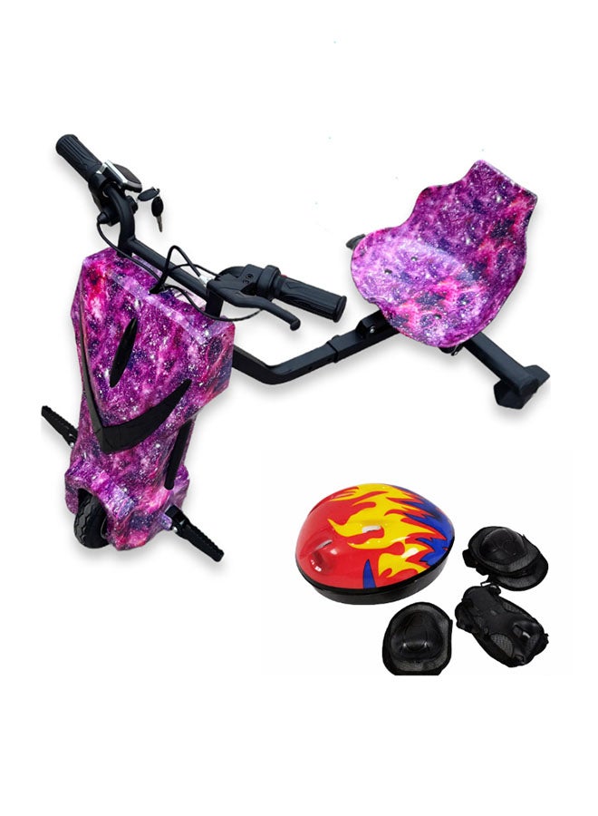 بيبي سكوتر كهربائي قوي ٣٦ فولت للانجراف والدوران ٣٦٠ درجة للأطفال والكبار – هيكل قابل للتعديل مع بلوتوث ومجموعة حماية، ثلاث سرعات، محرك بدون فُرش بقدرة ٢٥٠ واط، سرعة من ٨ إلى ١٥ كم/س، يتحمل وزن حتى ٨٠ كجم، مناسب لعمر ٦ سنوات وأكثر. - Image 2