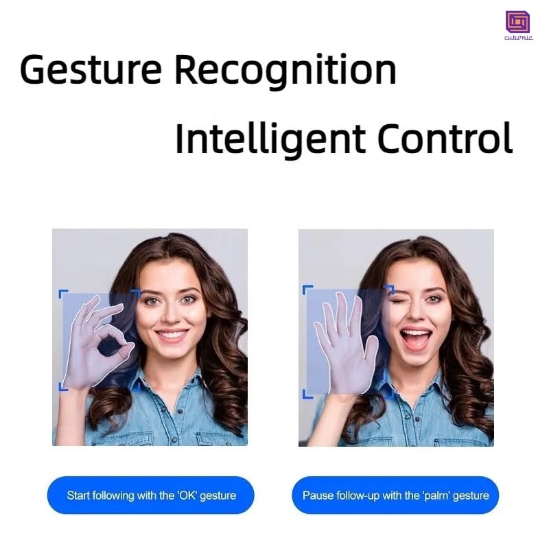 Cubonic P02 AI Intelligent Tracker 360° Auto Face Tracking Smart Rotation Desktop Selfie Gimbal Stabilizer for Smartphone (P02) - Image 5