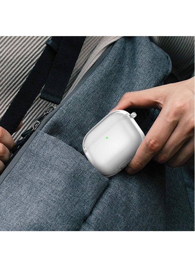 Compatible AirPods 4 Case Cover, Shockproof Protective Cases with Keychain for Apple AirPods 4 Gen Cases for Women Men - Clear - Image 5