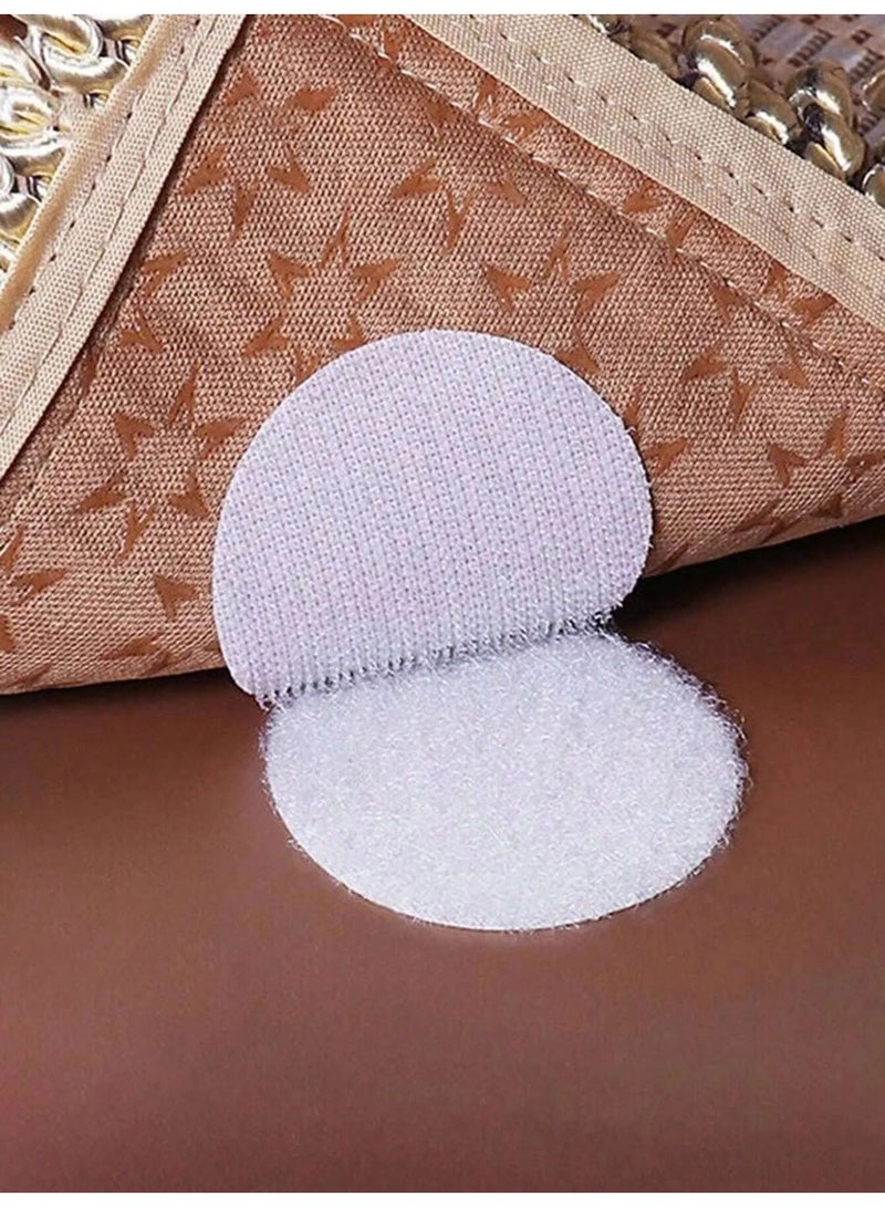 Strong Adhesive Rug Stickers to Prevent Carpet and Mat Slipping or Curling – Reusable and Washable Set of 20 Pieces - Image 1