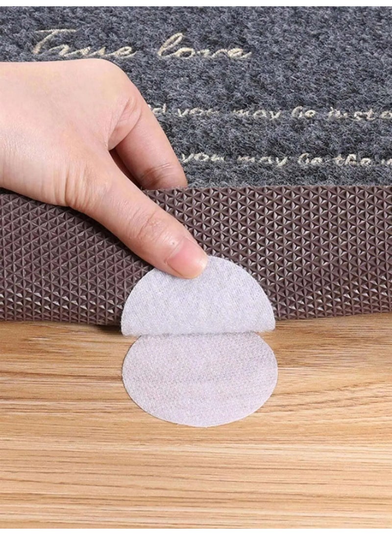 Strong Adhesive Rug Stickers to Prevent Carpet and Mat Slipping or Curling – Reusable and Washable Set of 20 Pieces - Image 2