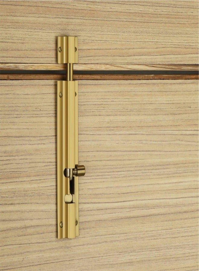 BHAVIKA DECOR طقم قفل باب شديد التحمل من بهافيكا ديكور - طقم مقبض قفل الباب الرئيسي، مزلاج جسم القفل النحاسي / كوندي / شيتكني / شيتكيني (حبل - نحاس عتيق) - Image 3