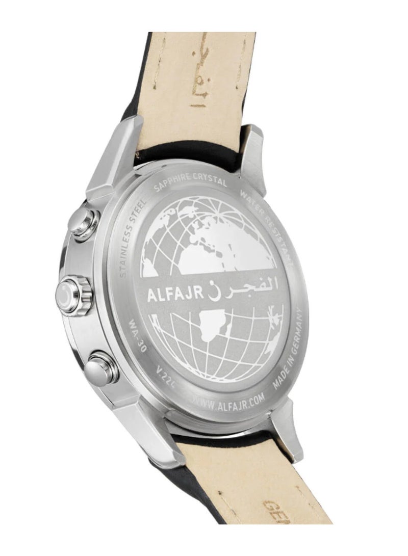 Al Fajr Deluxe Leather Watch Model WA-30L - Image 3