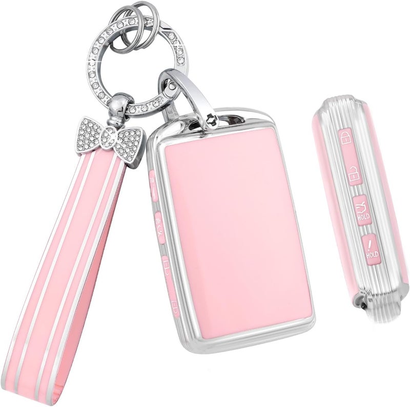 PIFOOG Pink Key Fob Cover for Mazda - Image 1