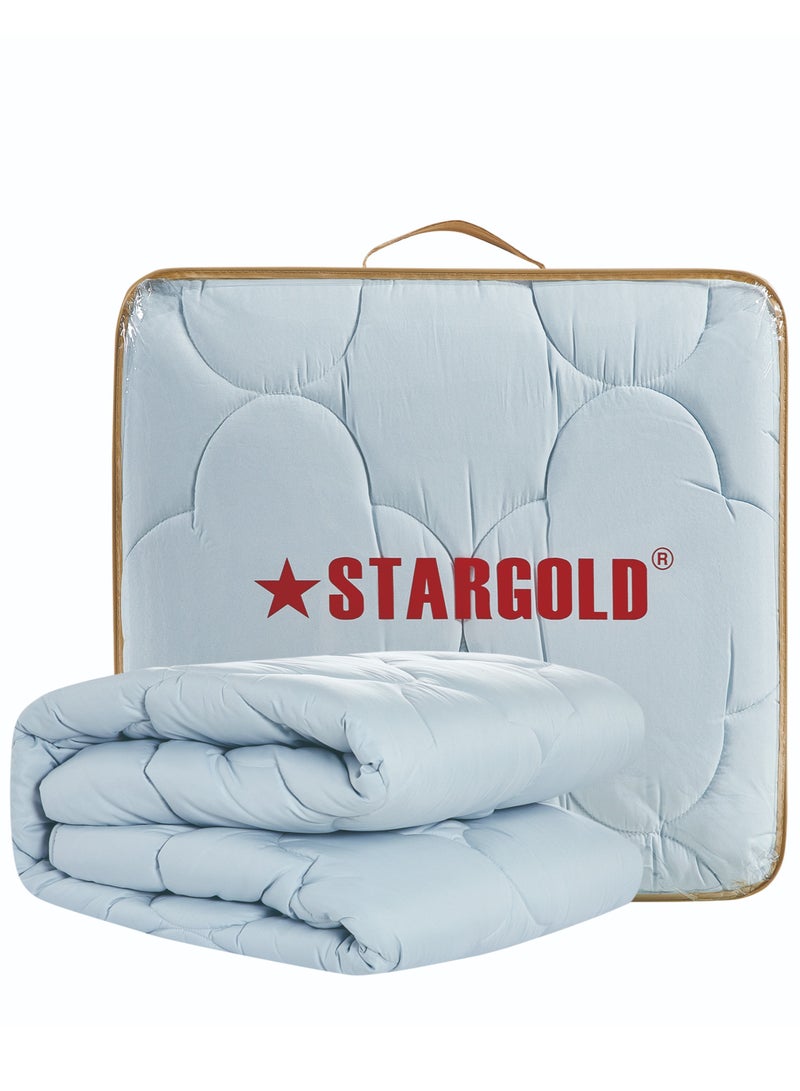 Stargold Microfiber Solid Comforter 4 Pieces Set Fitted Sheet, Pillow Sham Comforter 170X230 CM  - Image 3