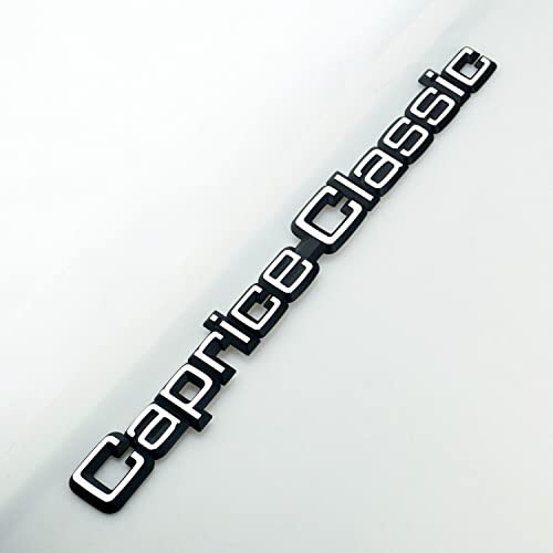Aimoll 1Pc Caprice Classic Trunk Lid Emblem 3D Letter Plastic NamePlate Car Badge Sticker Replacement for 1980-1990 Caprice-Classic Brougham LS 20606499 (Silver Black) - Image 4