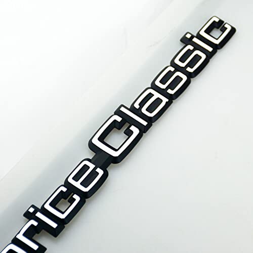 Aimoll 1Pc Caprice Classic Trunk Lid Emblem 3D Letter Plastic NamePlate Car Badge Sticker Replacement for 1980-1990 Caprice-Classic Brougham LS 20606499 (Silver Black) - Image 5