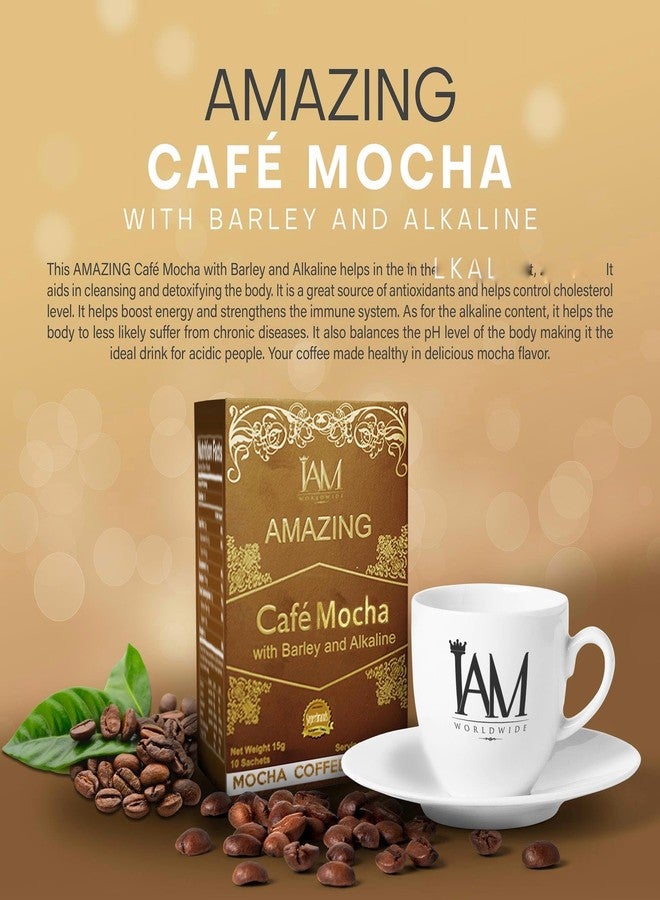 IAM Worldwide AMAZING CAFE LATTE WITH BARLEY & ALKALINE (CAFE MOCHA) - Image 3