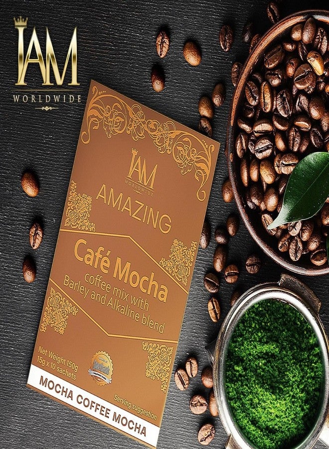 IAM Worldwide AMAZING CAFE LATTE WITH BARLEY & ALKALINE (CAFE MOCHA) - Image 4