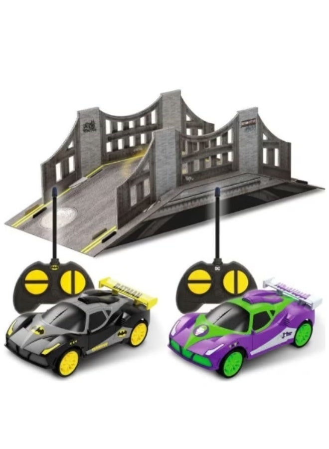 Bladez Toyz Dc Batman Batman Vs The Joker Double Pack Remote Controlled Cars Playset (1:28) - Image 2