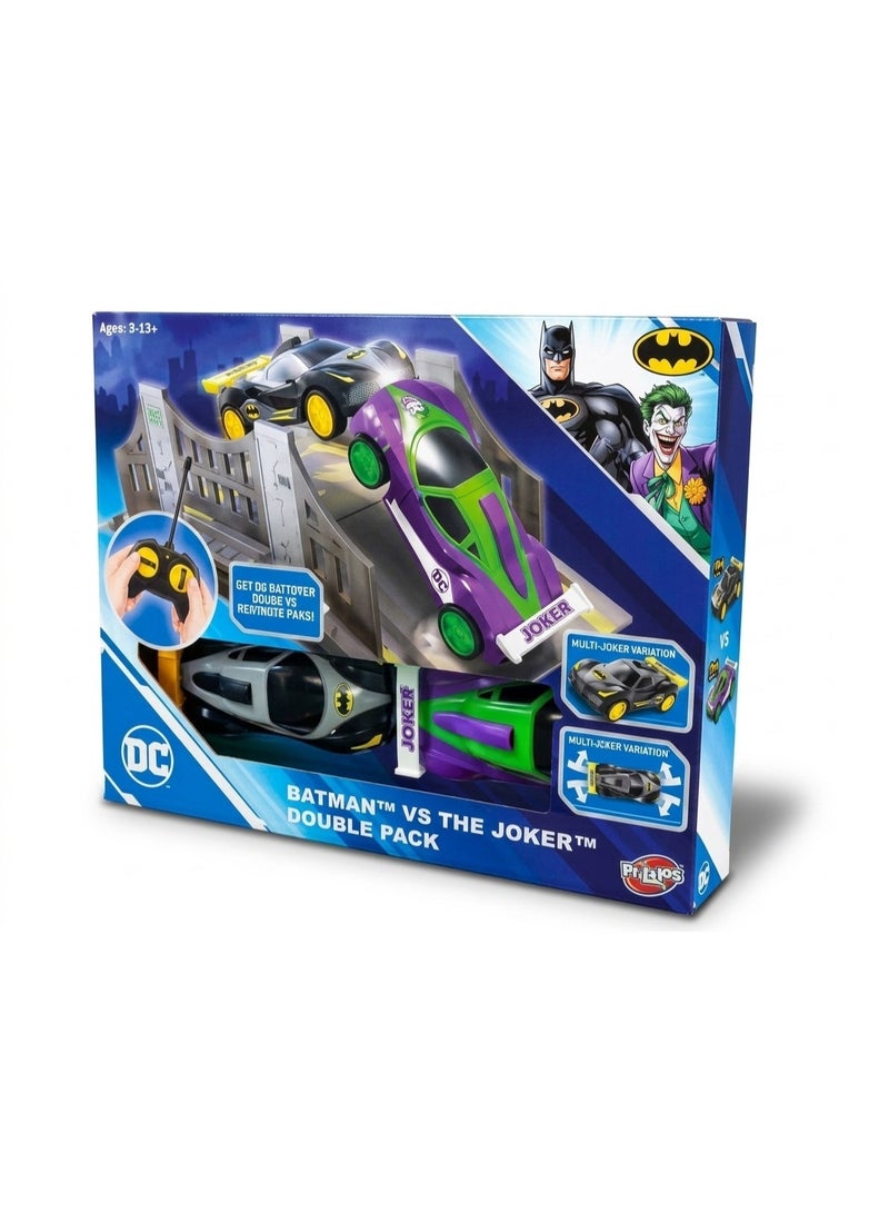 Bladez Toyz Dc Batman Batman Vs The Joker Double Pack Remote Controlled Cars Playset (1:28) - Image 1