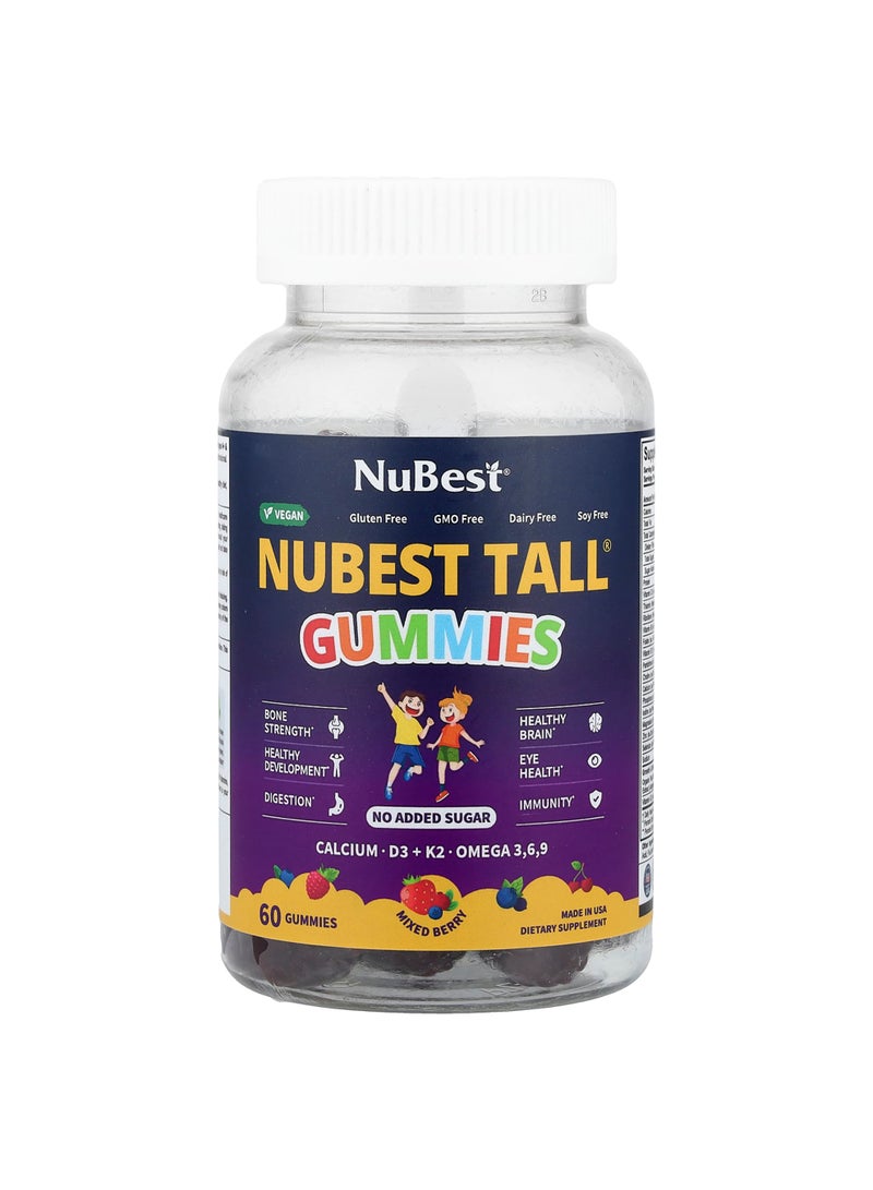 Nubest Tall® Gummies, Mixed Berry, 60 Gummies