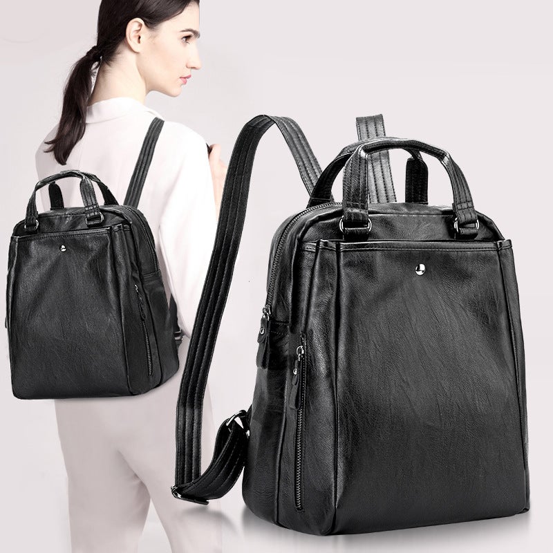 Shoulder Bag Women'S New Fashion Soft Leather Bag Bag Bag Large Capacity Travel Bag Travel Bag One Generation - Image 2