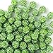 Jukercici 10mm Clay Rhinestone Beads for Bracelets 100 Pcs Sparkle Crystal Beads for Jewelry Making Glitter Round Shamballa Disco Ball Design for DIY Crafts Necklace Earrings Decoration Light Green - Image 2