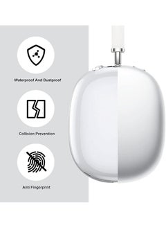 erorex Silicone Transparent Protective Sleeve Compatible For Airpods Max Waterproof Durable Headphones Case Cover  - Image 2