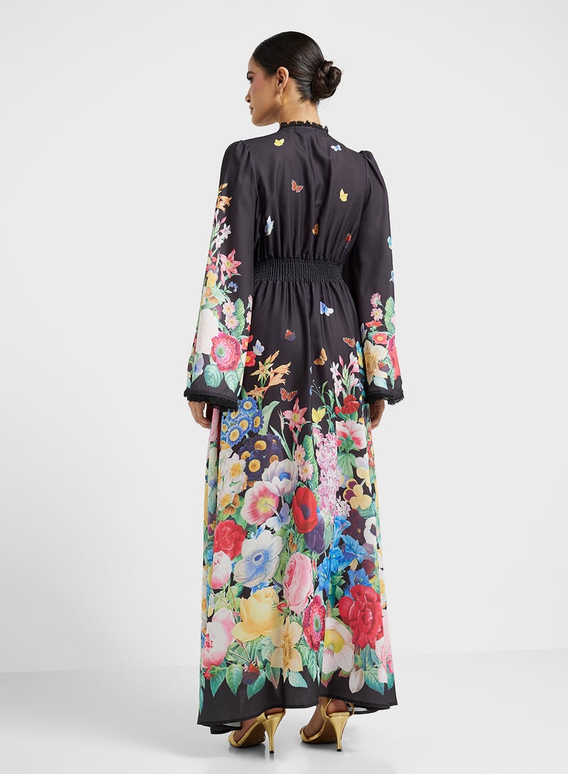 خزانة فستان بطبعة زهور - Image 2