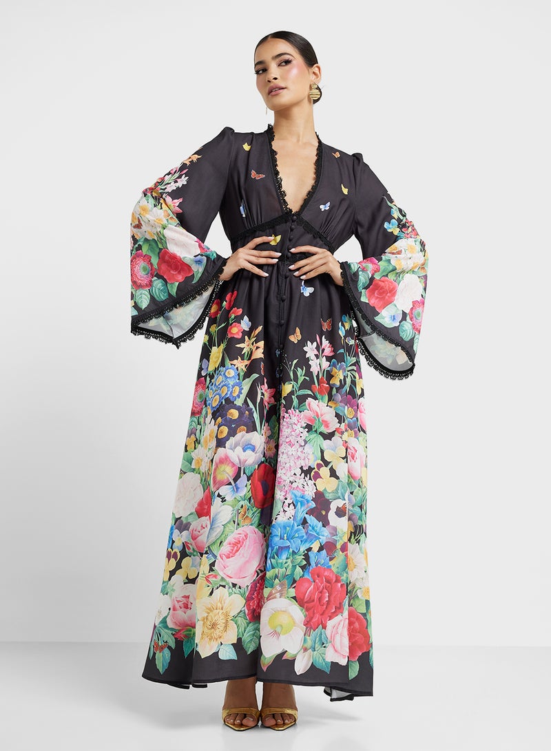 خزانة فستان بطبعة زهور - Image 4