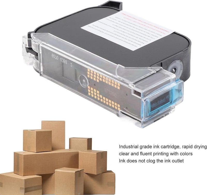 Portable Quick Dry 42ml Handheld Printer Coding Gun Cartridge Replacement Black - Image 5