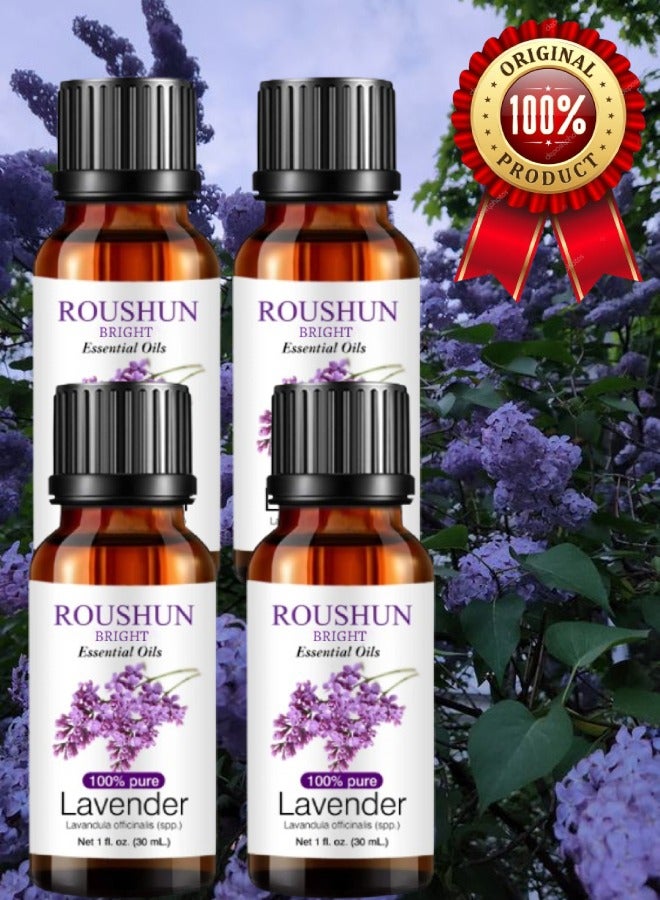 ROUSHUN 4 Pieces Lavender Essential Oil 30ML - Image 1