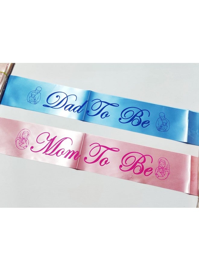 AMAROBA Mom to Be & Dad to Be Sash for Baby Shower - Pink and Blue Satin Sashes for Parents - Adjustable Size, Comfortable Fit, Baby Shower Party Decoration & Celebration Accessory for New Parents - Image 5