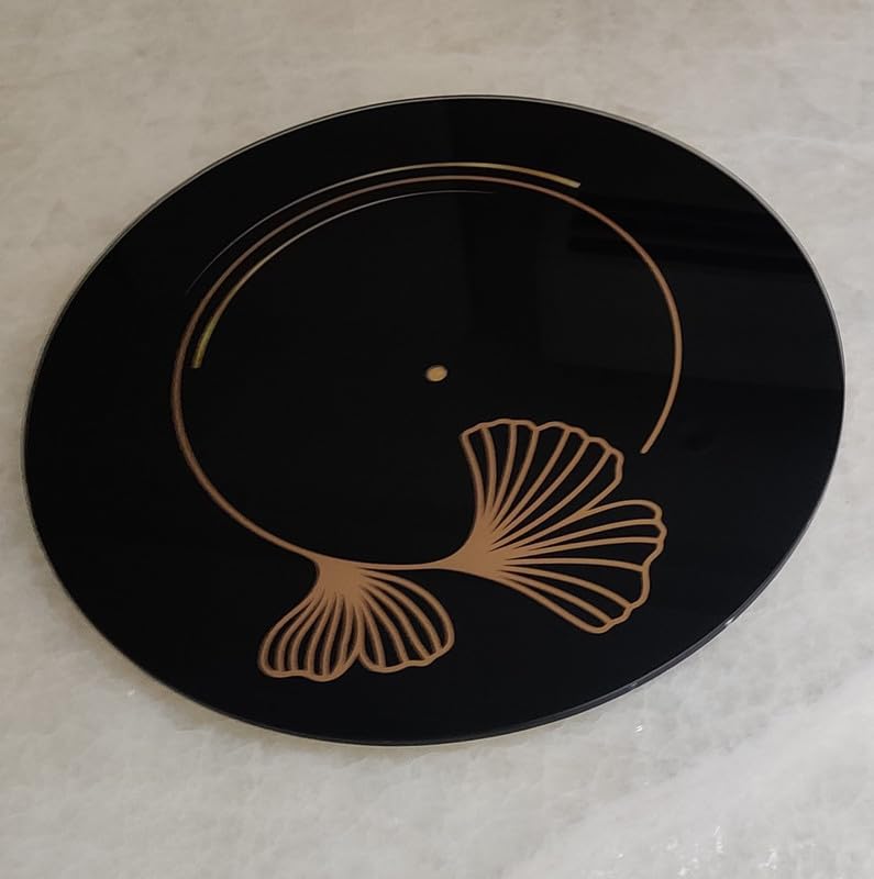 Appeasy appeasy 360 Revolving Tray Revolving Tray for Dining Table Lazy Susan Revolving Toughened Glass Tray Rotating Tray 18 inch Butterfly Ring  - Image 5