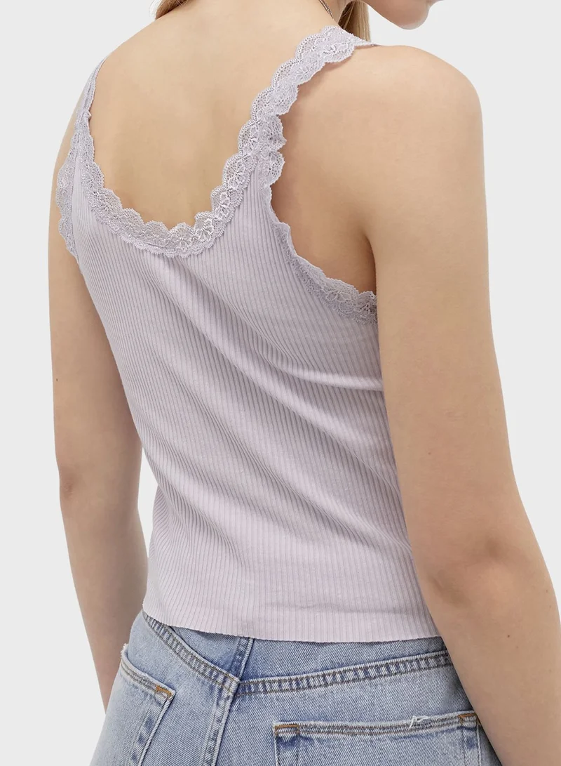 URBAN OUTFITTERS Lace Detail Vest Top