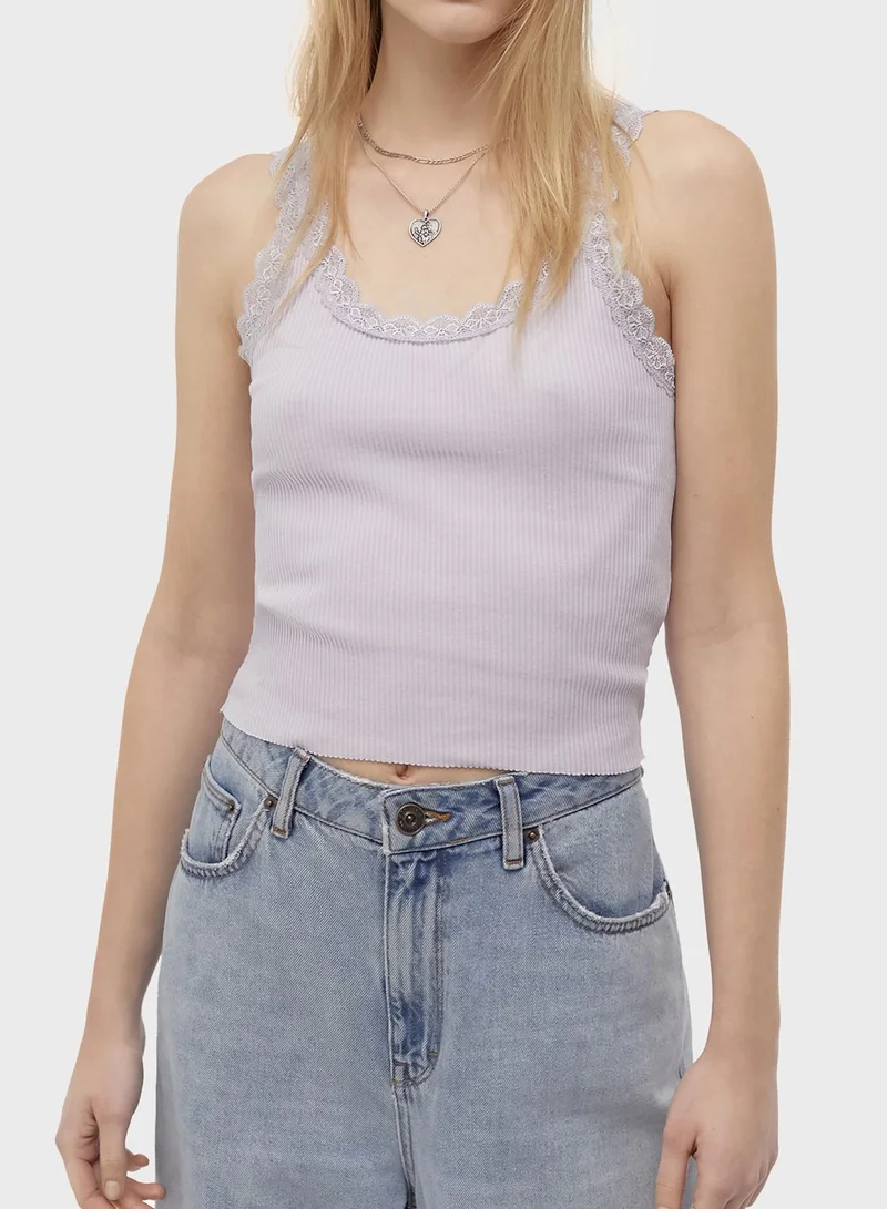 URBAN OUTFITTERS Lace Detail Vest Top