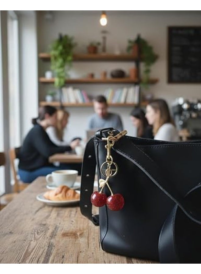 Spaceshoop Cherry Bag Charm for Women Bag Accessory - Key chain - Image 2