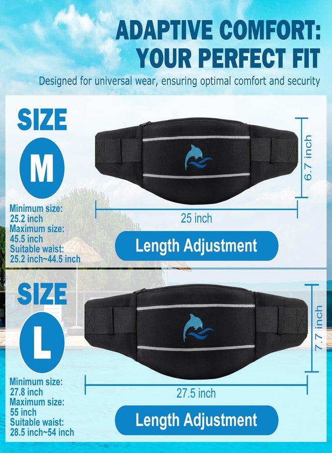 YOTAN Swim Belt for Adults, Flotation Belt with Reflective Strips, Adjustable 3 Section Buoyancy Flotation Swimming Belts, Pool Exercise Equipment for Water Aerobic, Aqua Jogging, Low-Impact Workout - Image 4