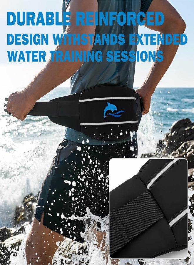 YOTAN Swim Belt for Adults, Flotation Belt with Reflective Strips, Adjustable 3 Section Buoyancy Flotation Swimming Belts, Pool Exercise Equipment for Water Aerobic, Aqua Jogging, Low-Impact Workout - Image 2