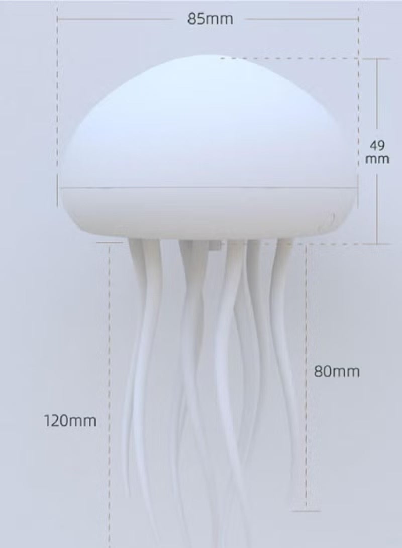 Jellyfish Lamp – LED Round Jellyfish Light with Dancing Legs  Color Changing Effects – 12 Multicolor LED Bulbs – Calming Jellyfish Night Light for Home  Office Decor – Ideal Gift for Kids  Adults - Image 2