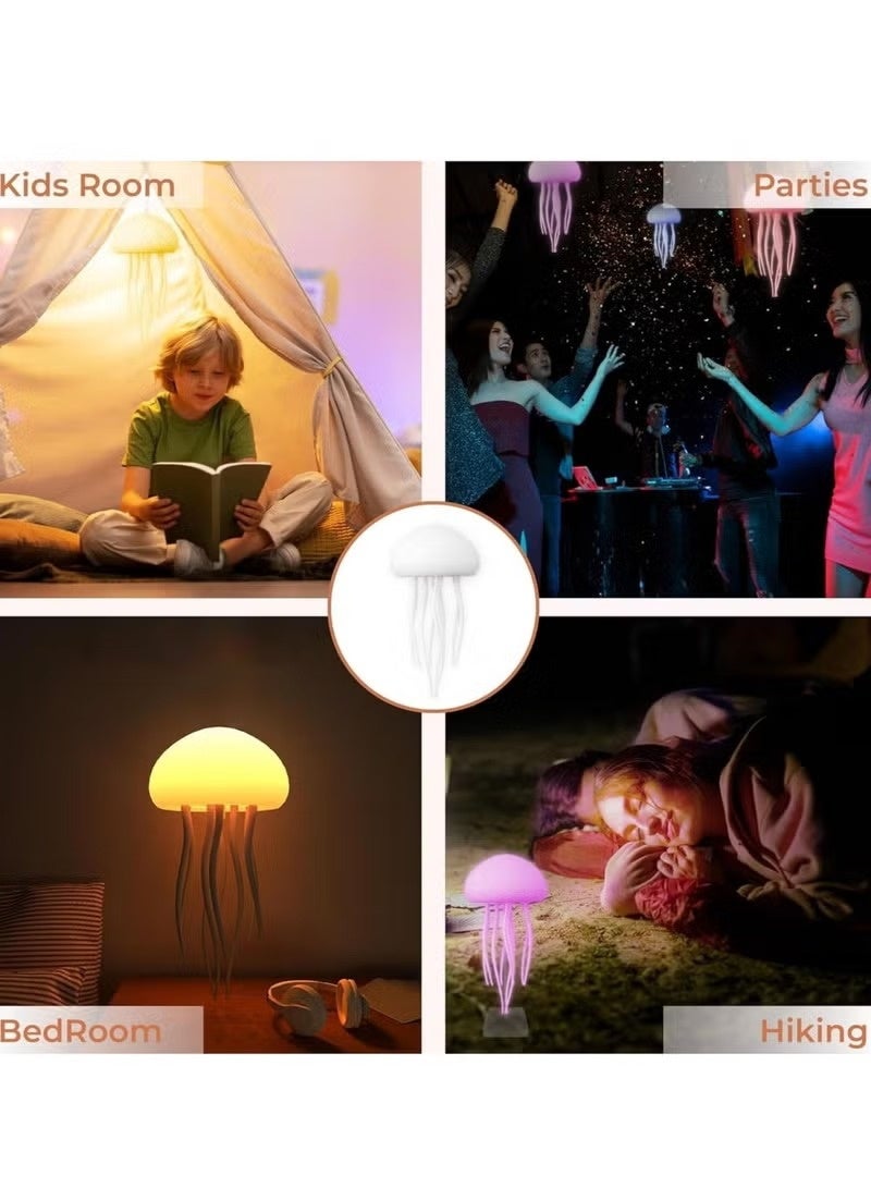 Jellyfish Lamp – LED Round Jellyfish Light with Dancing Legs  Color Changing Effects – 12 Multicolor LED Bulbs – Calming Jellyfish Night Light for Home  Office Decor – Ideal Gift for Kids  Adults - Image 4