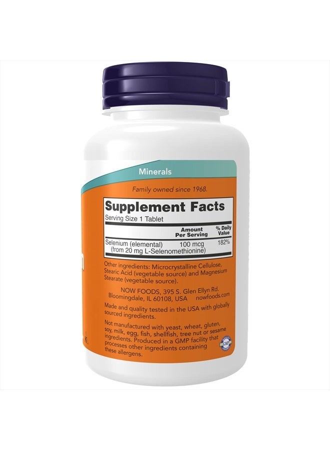 now Supplements, Selenium (L-Selenomethionine) 100 mcg, Essential Mineral*, 250 Tablets - Image 2