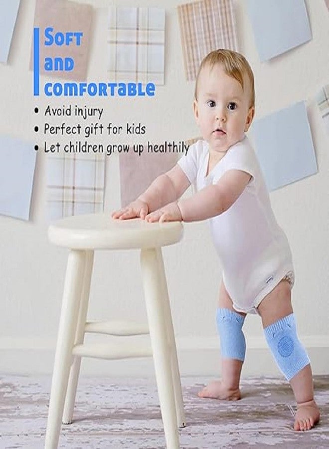 DIVUE Baby Knee Elbow Socks Pad Cushion (2 Pair) Baby Leg Warmer Kneecap Safety Protector for Crawling Kids | Multi-Color Safety Pads Socks for Baby & Kids Knees and Elbows (Multi Color) - Image 2