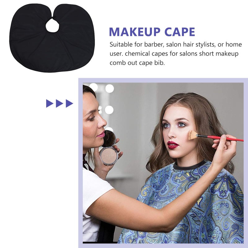 Black Salon Barber Cape For Hair Cutting Styling And Coloring - Image 4