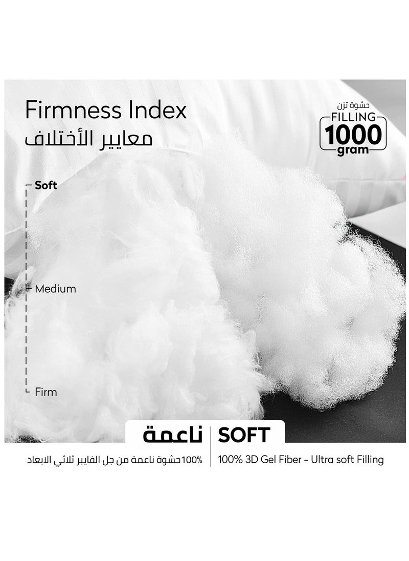 Donetella Combo Pack of 200x200+8 CMS Hotel Mattress Felt (1000GSM) + 2 Pillows (1000gram each), King Size, Cotton Fabric Topper, Soft & Comfortable Pillow, White  - Image 4