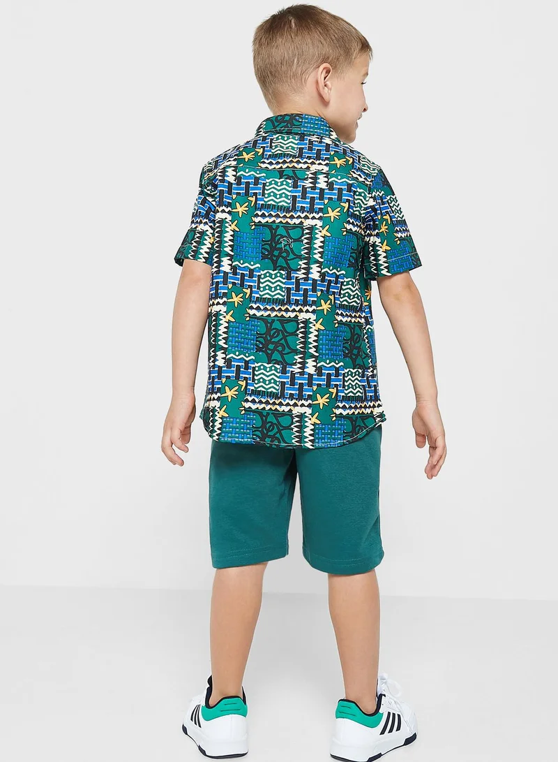 Pinata Printed Shirt & Shorts Set