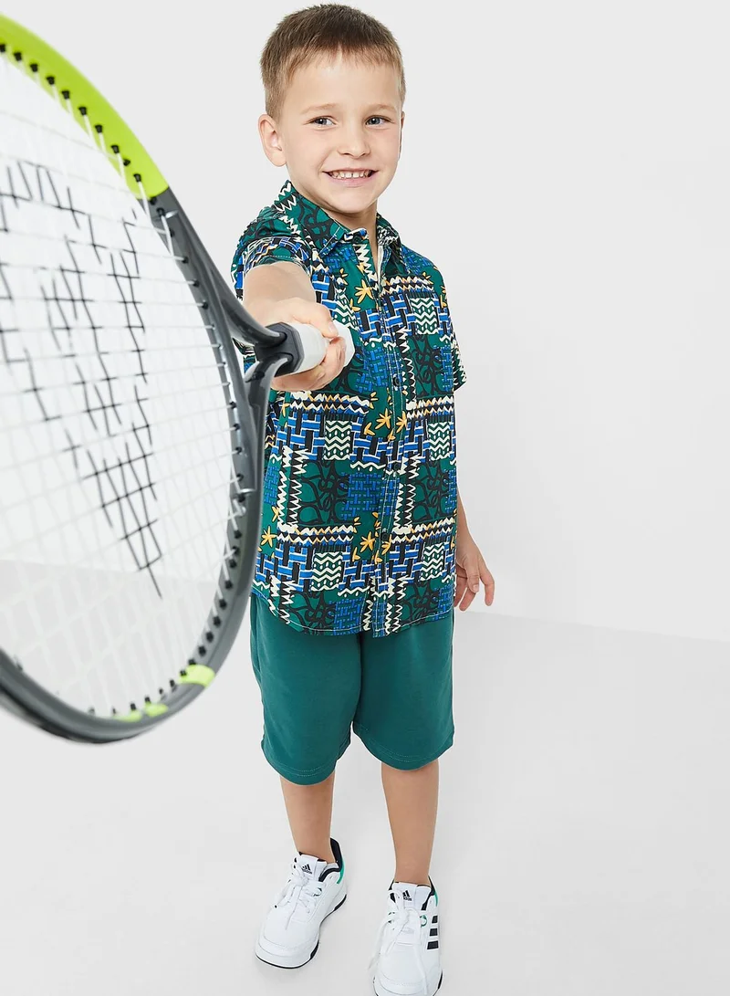 Pinata Printed Shirt & Shorts Set